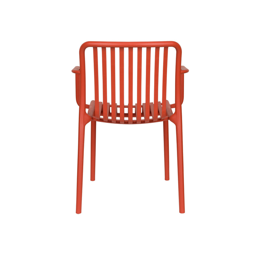Mante Tuinstoelen Armleuning Kunststof Terra/ Rood