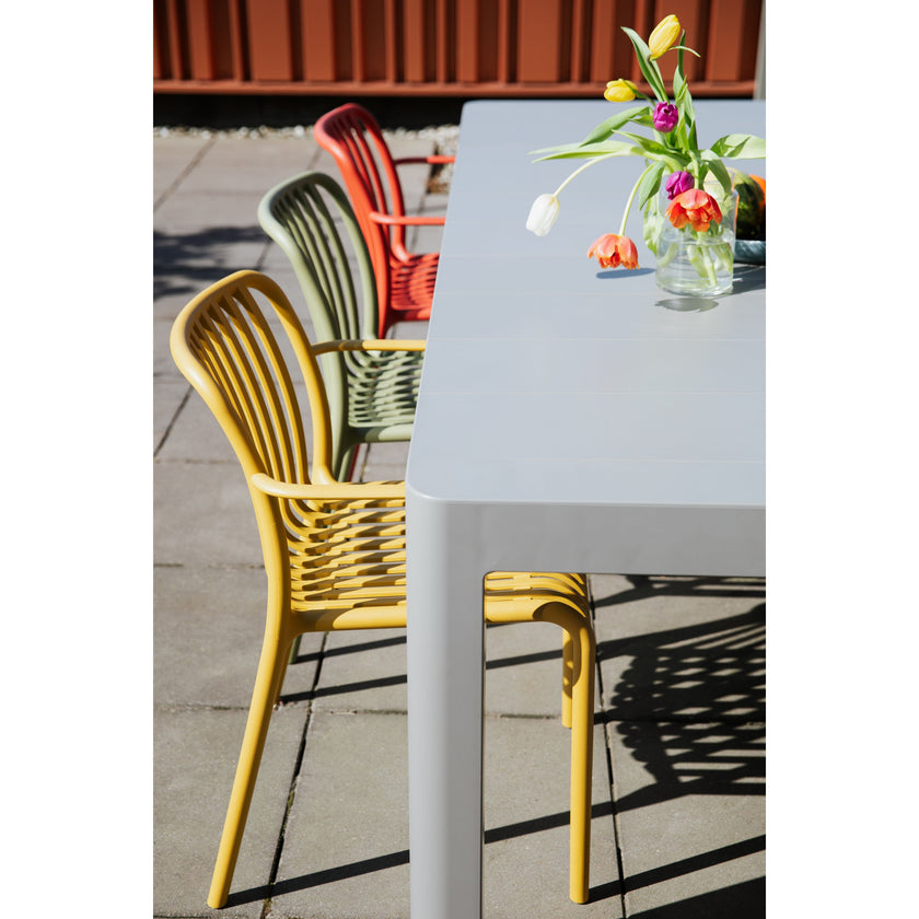 Mante Tuinstoelen Armleuning Kunststof Terra/ Rood