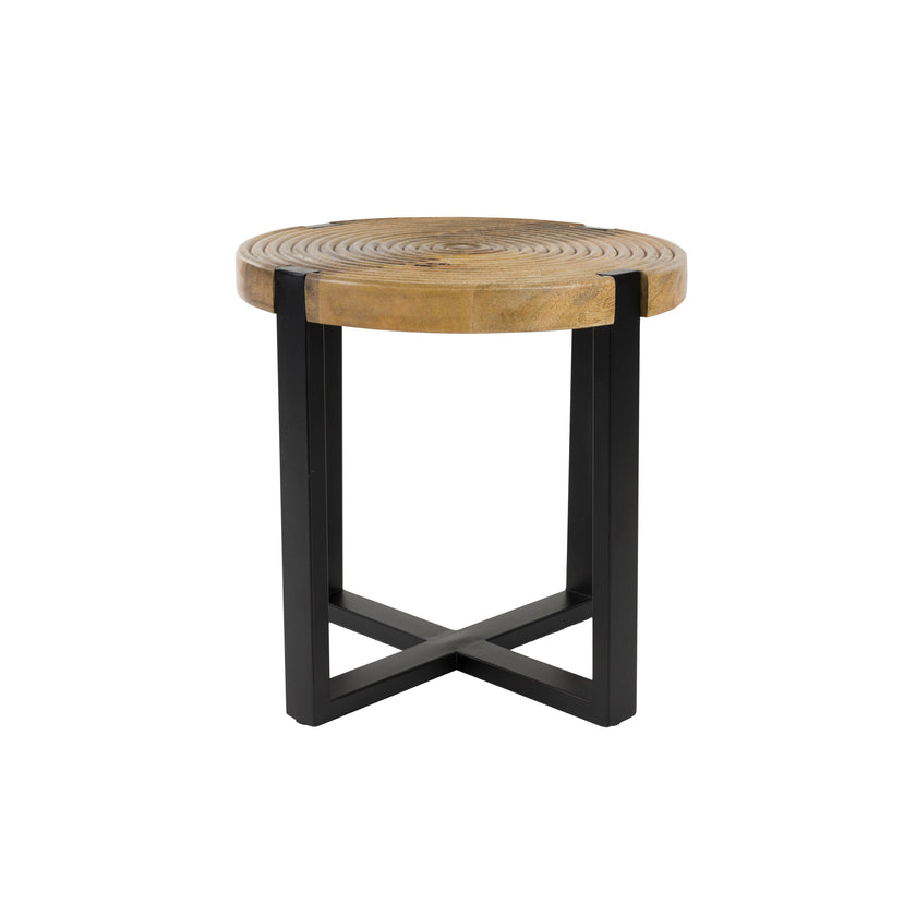 Buz Bijzettafel Rond 40 cm Mangohout