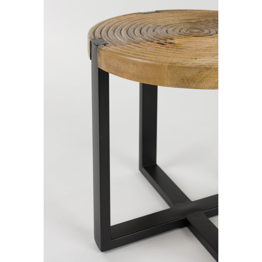 Buz Bijzettafel Rond 40 cm Mangohout