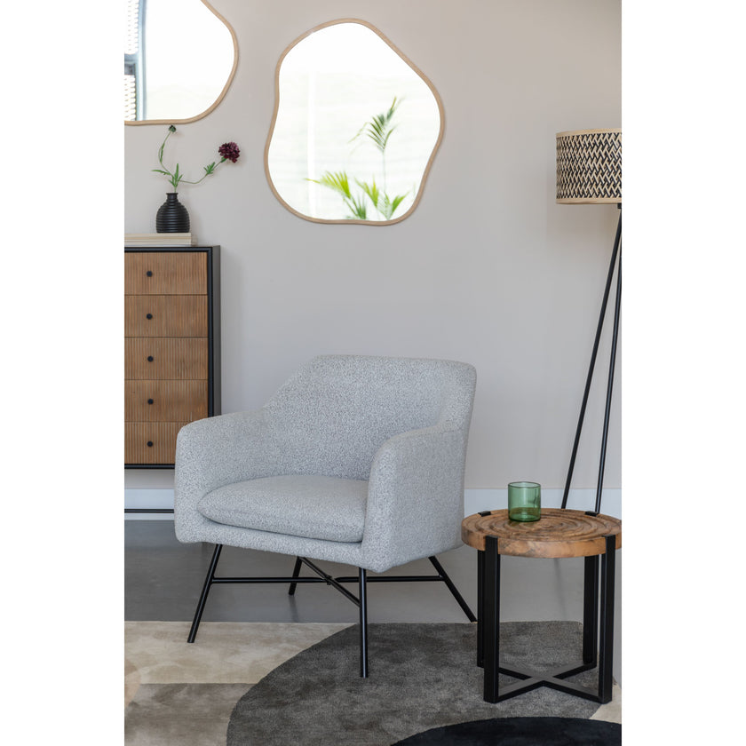 Buz Bijzettafel Rond 40 cm Mangohout