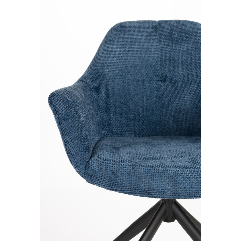 Wiz Eetkamerstoel Draaibaar Blauw