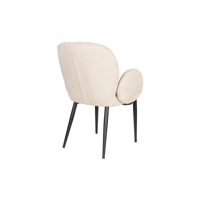 Alaz Eetkamerstoel met armleuning Off-white