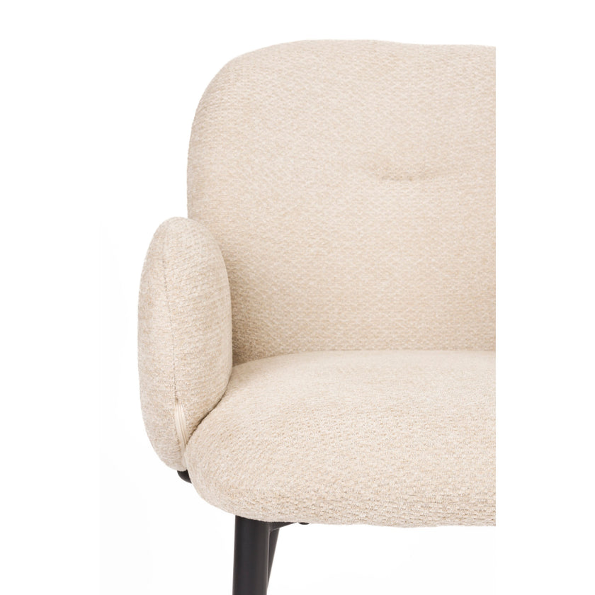 Alaz Eetkamerstoel met armleuning Off-white
