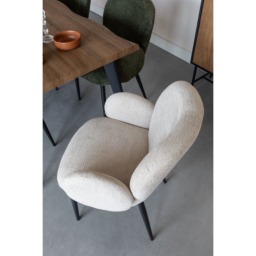 Alaz Eetkamerstoel met armleuning Off-white