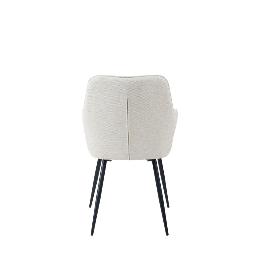 Maud Eetkamerstoel met armleuning Off-White