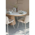 Almira Eettafel Ovaal 200 cm Hout Wit/ Bruin donker