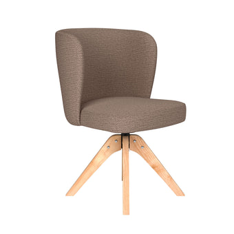 Stan Eetkamerstoel Draaibaar Hout Taupe