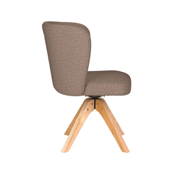 Stan Eetkamerstoel Draaibaar Hout Taupe