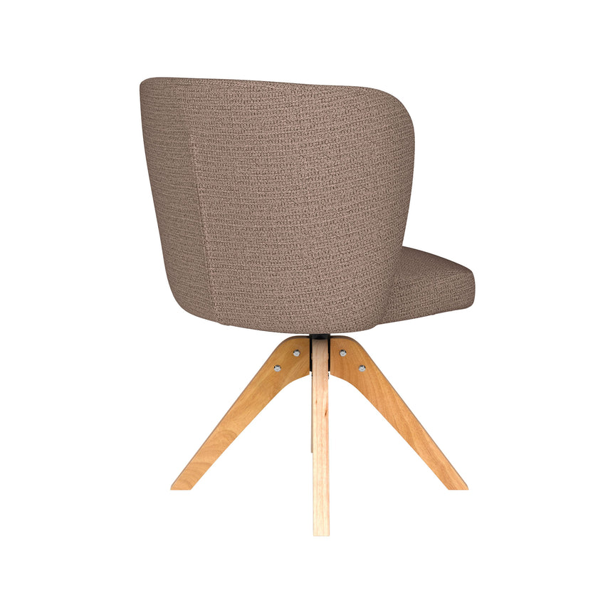 Stan Eetkamerstoel Draaibaar Hout Taupe