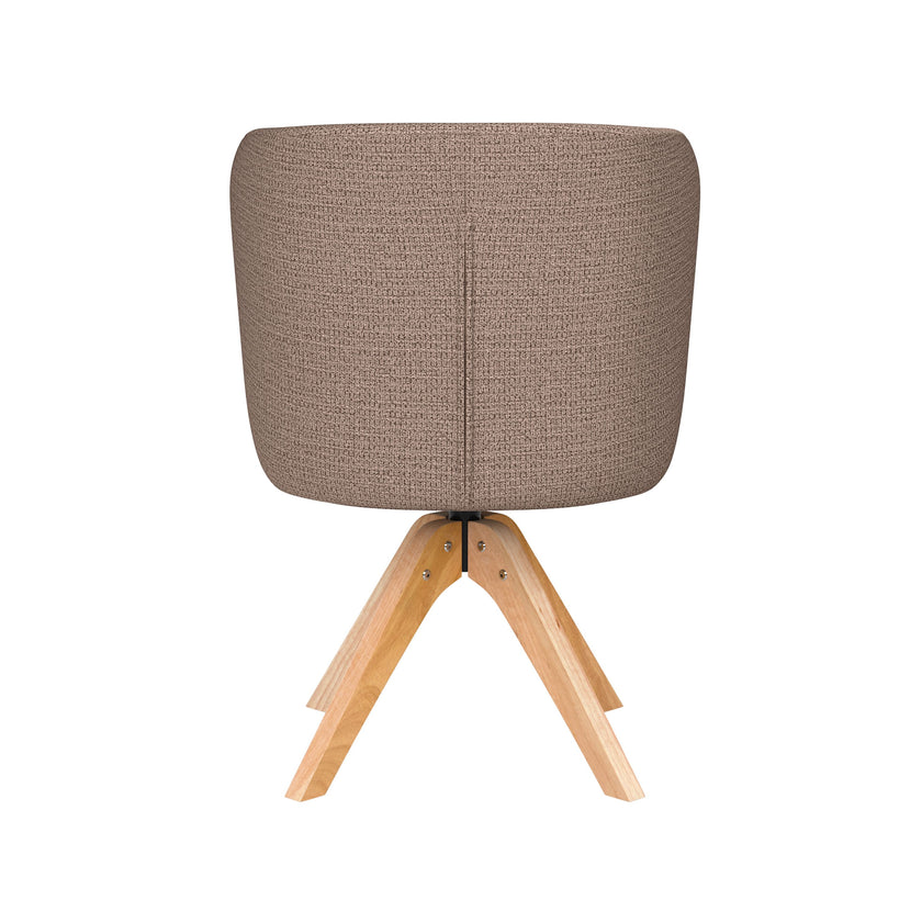 Stan Eetkamerstoel Draaibaar Hout Taupe