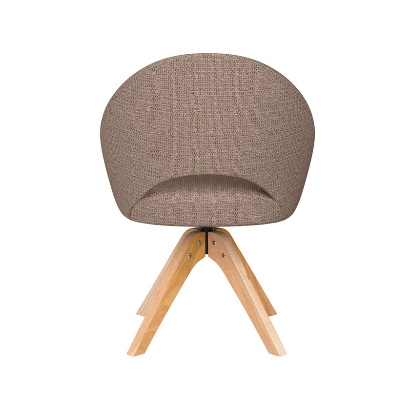 Mick Eetkamerstoel Draaibaar Hout Taupe