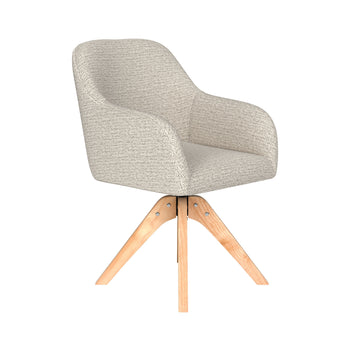Otis Eetkamerstoel Draaibaar Hout Off-White