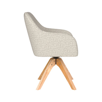 Otis Eetkamerstoel Draaibaar Hout Off-White