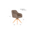 Otis Eetkamerstoel Draaibaar Hout Off-White