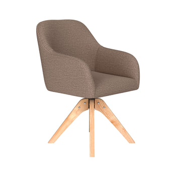 Otis Eetkamerstoel Draaibaar Hout Taupe
