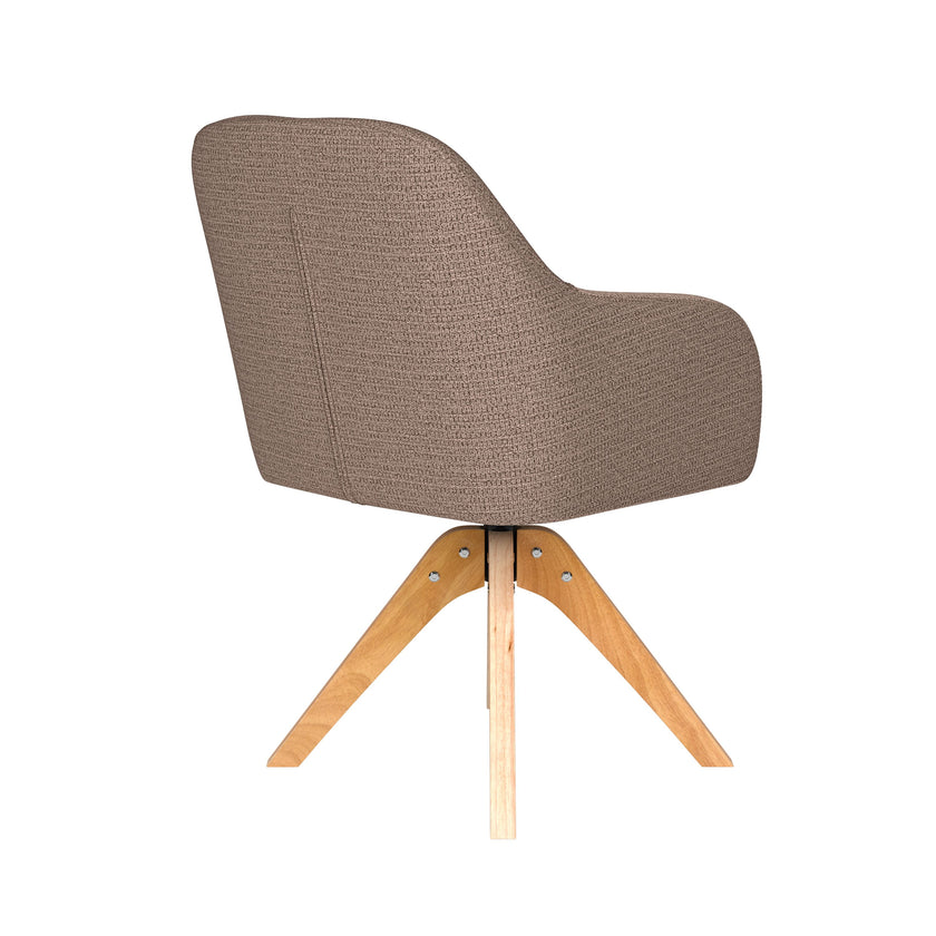 Otis Eetkamerstoel Draaibaar Hout Taupe