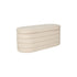 Zuma bankje Bouclé Wit/ Beige