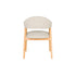 Indy Eetkamerstoel met leuning Licht Bruin/ Beige