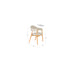 Indy Eetkamerstoel met leuning Licht Bruin/ Beige