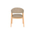 Indy Eetkamerstoel met leuning Donker Bruin/ Beige