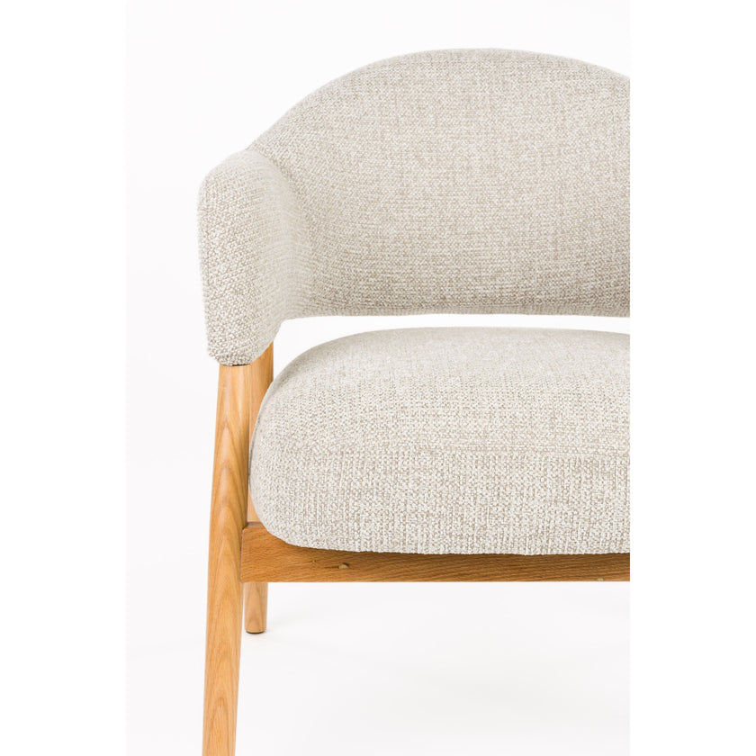 Indy Fauteuil met armleuning lichtbruin/ Beige