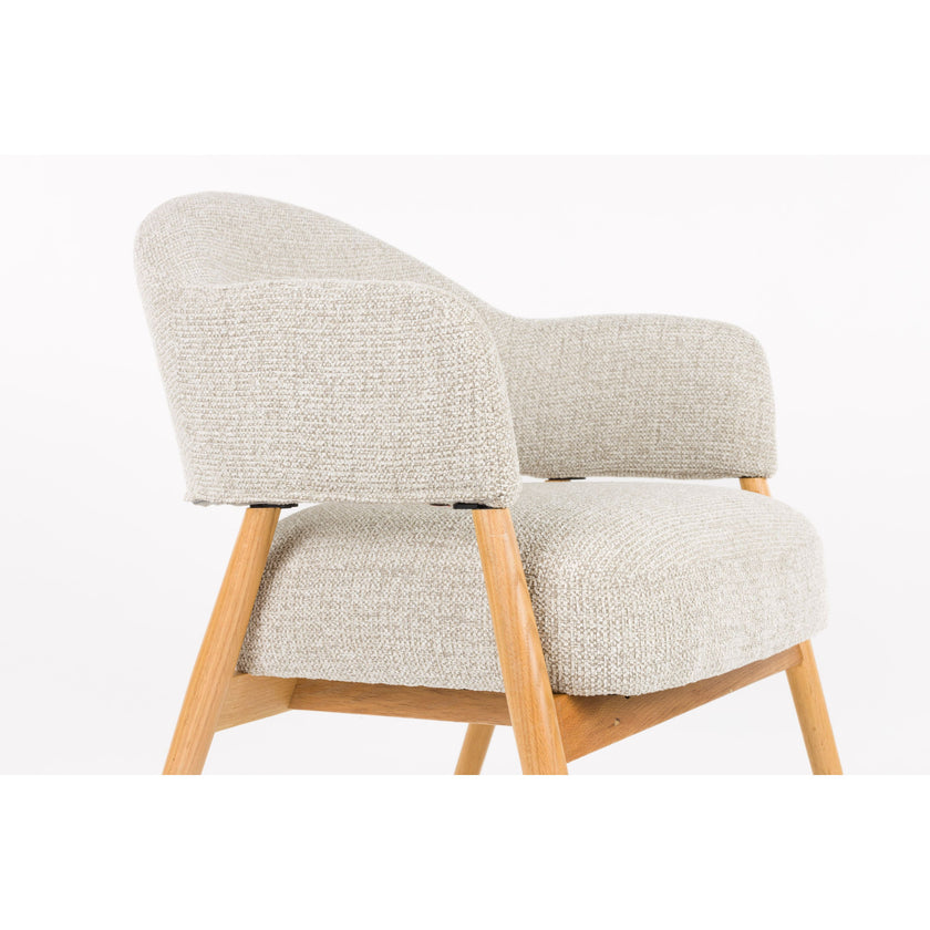 Indy Fauteuil met armleuning lichtbruin/ Beige