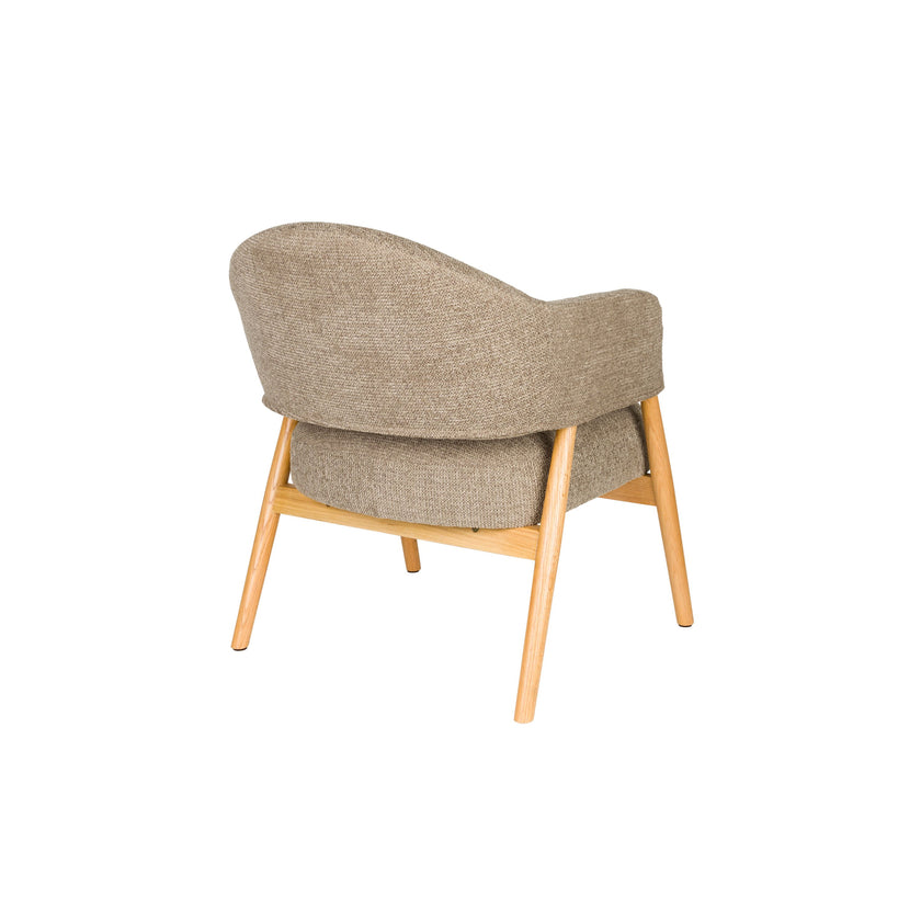 Indy Fauteuil met armleuning Donker bruin/ donker Beige