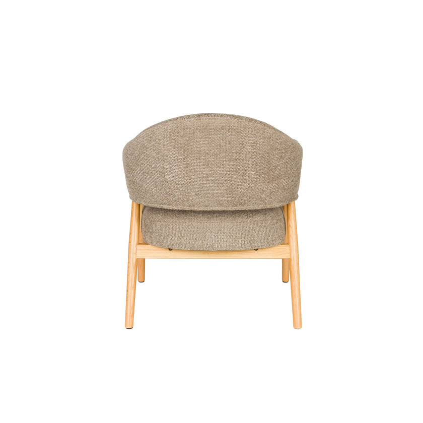 Indy Fauteuil met armleuning Donker bruin/ donker Beige