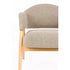Indy Fauteuil met armleuning Donker bruin/ donker Beige
