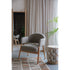 Indy Fauteuil met armleuning Donker bruin/ donker Beige