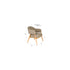 Indy Fauteuil met armleuning Donker bruin/ donker Beige