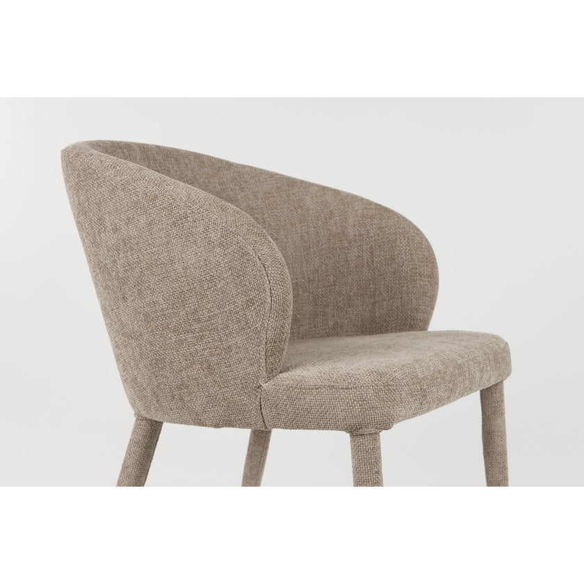 Tamsin Eetkamerstoel Gestoffeerd Beige