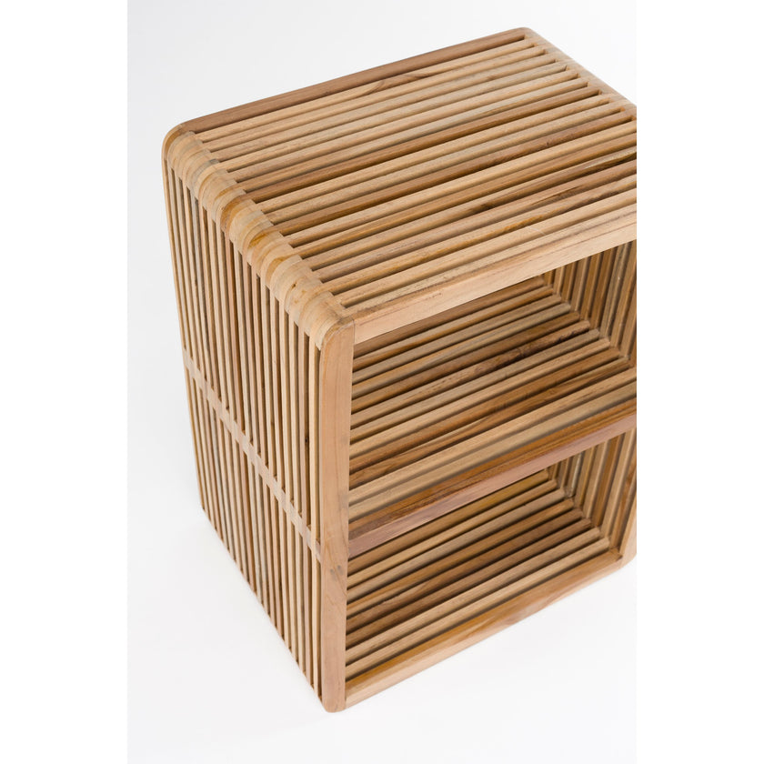Djia Kastje/ Nachtkastje Teak Hout Middel