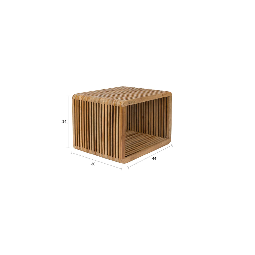 Djia Kastje/ Nachtkastje Teak Hout Klein