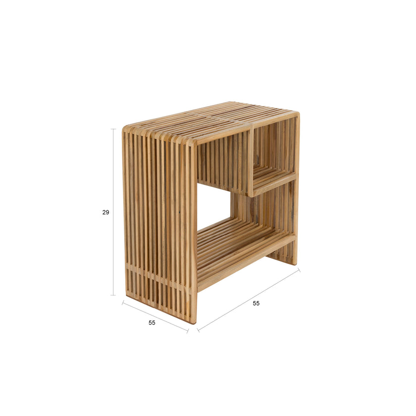 Djia Bijzettafel/ Nachtkastje Teak Hout