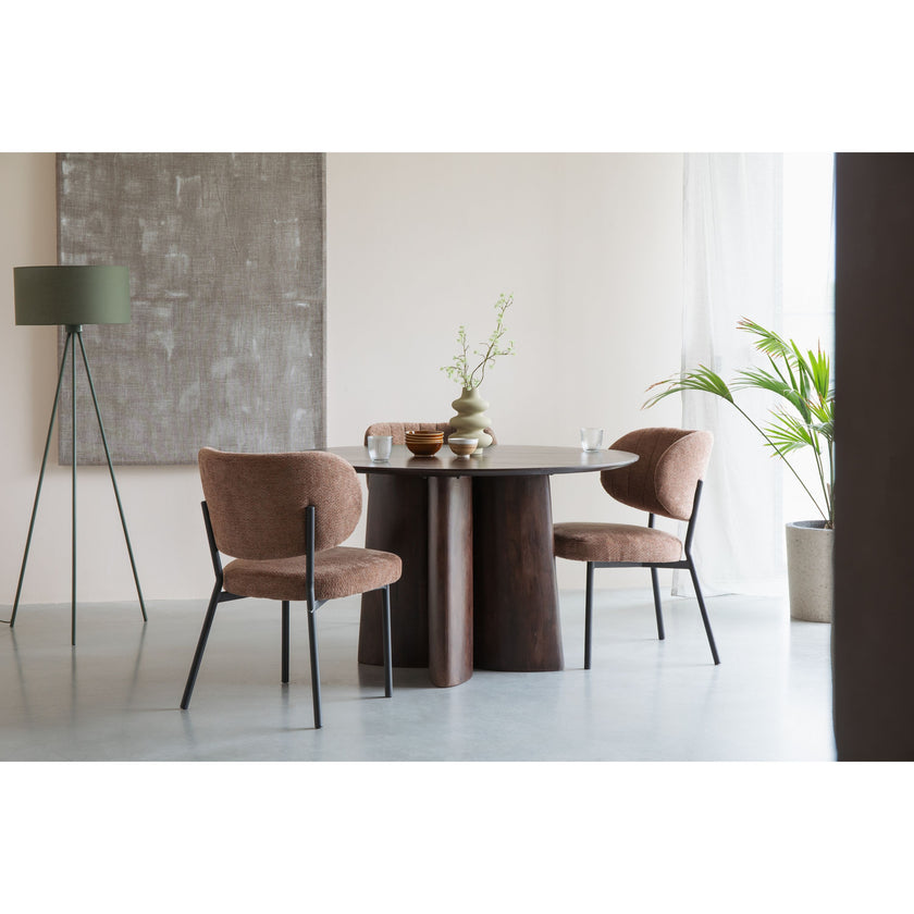 Balder Eettafel Rond 130 cm Mango Hout