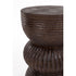 Santo Bijzettafel Rond 30 cm Mangohout Bruin donker