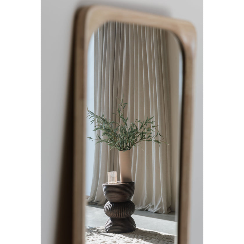 Santo Bijzettafel Rond 30 cm Mangohout Bruin donker
