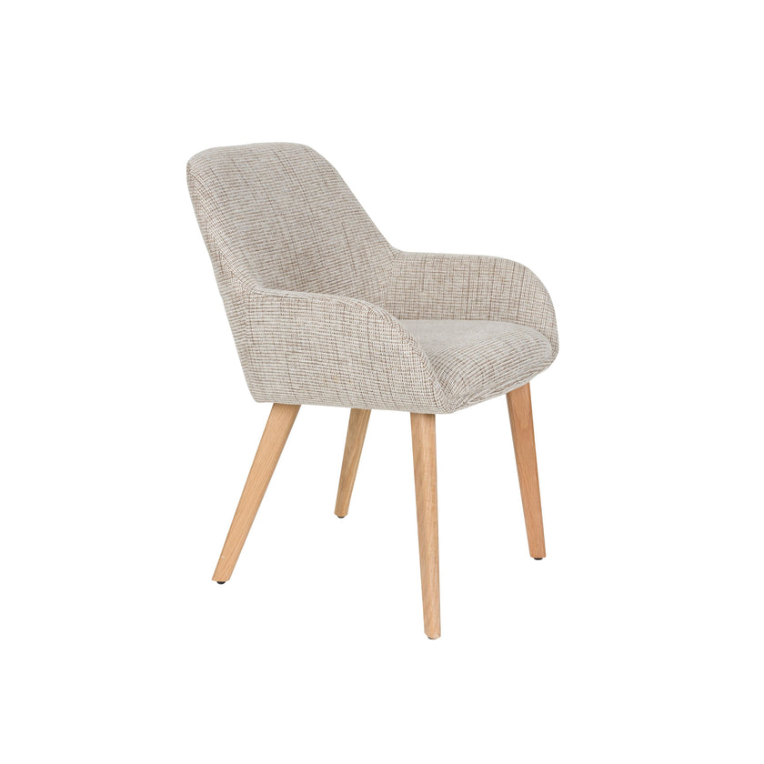Loua Eetkamerstoel Beige/ Bruin