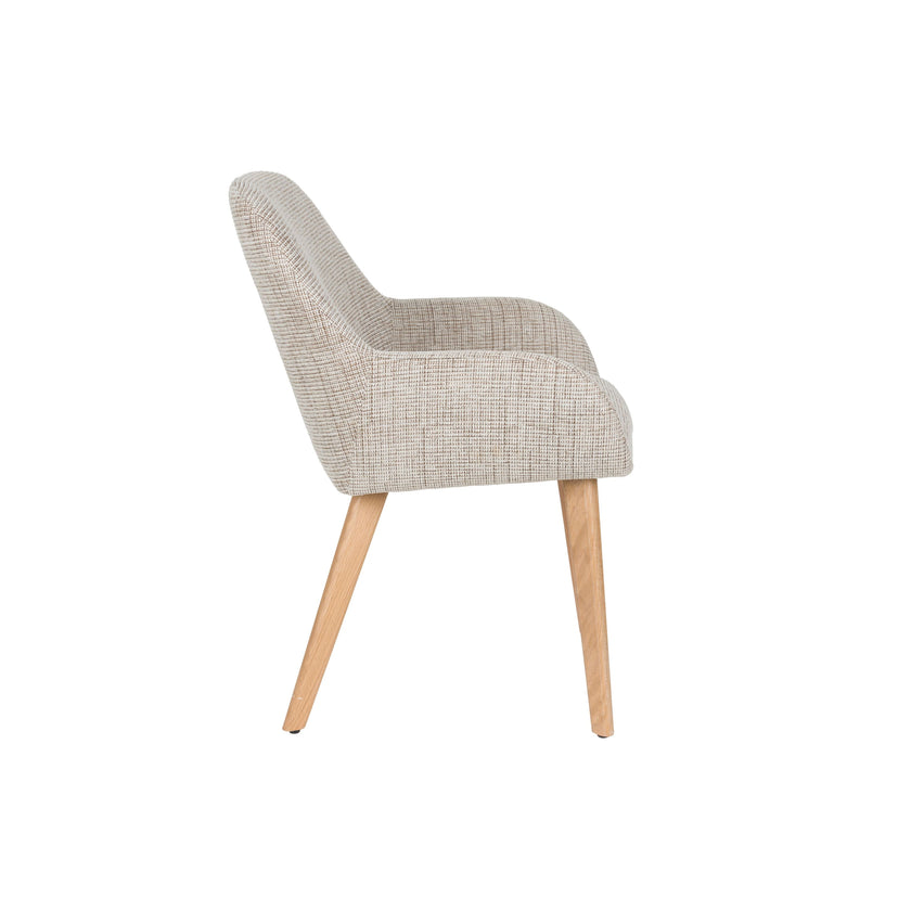 Loua Eetkamerstoel Beige/ Bruin