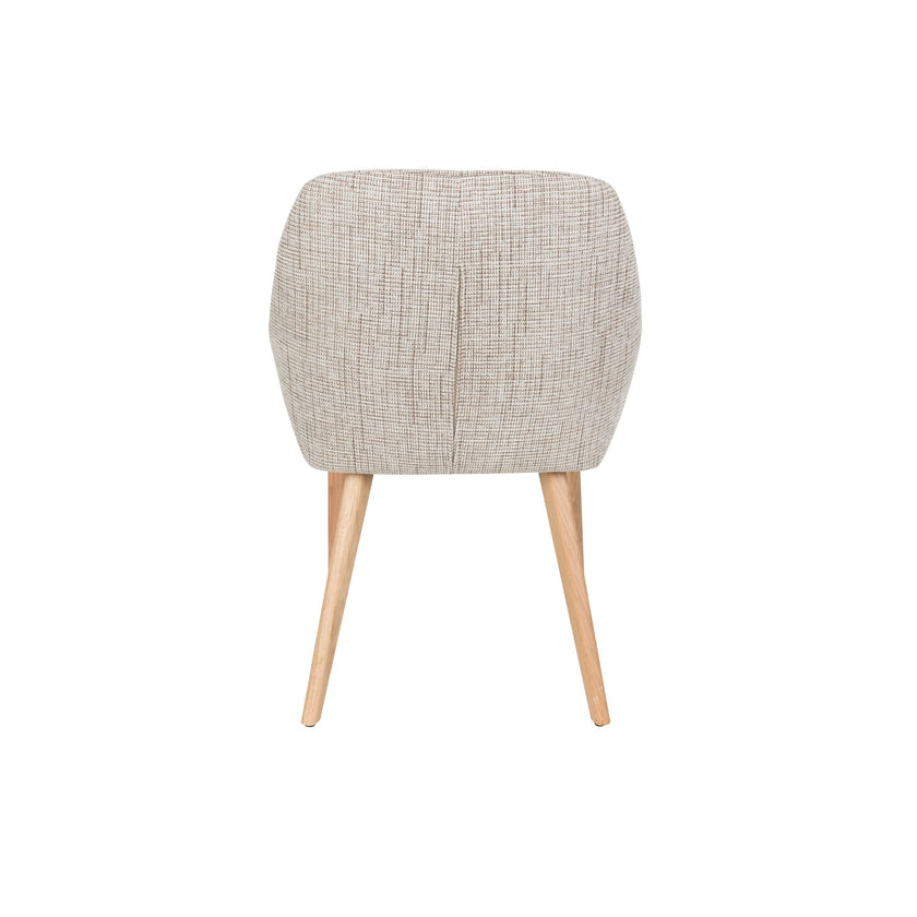 Loua Eetkamerstoel Beige/ Bruin