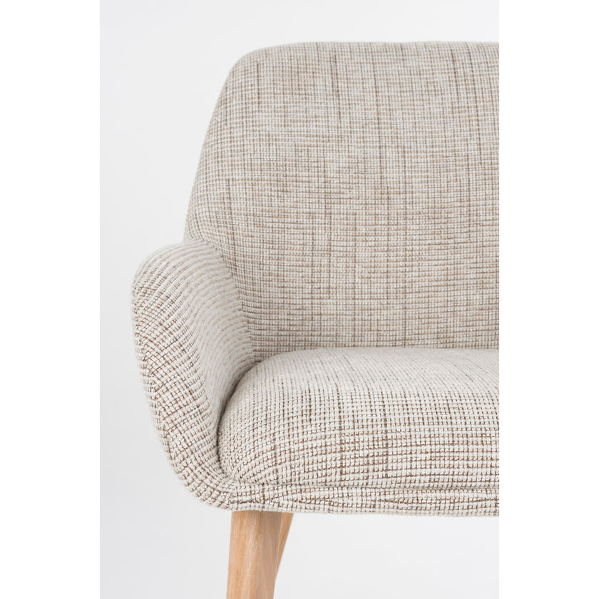 Loua Eetkamerstoel Beige/ Bruin