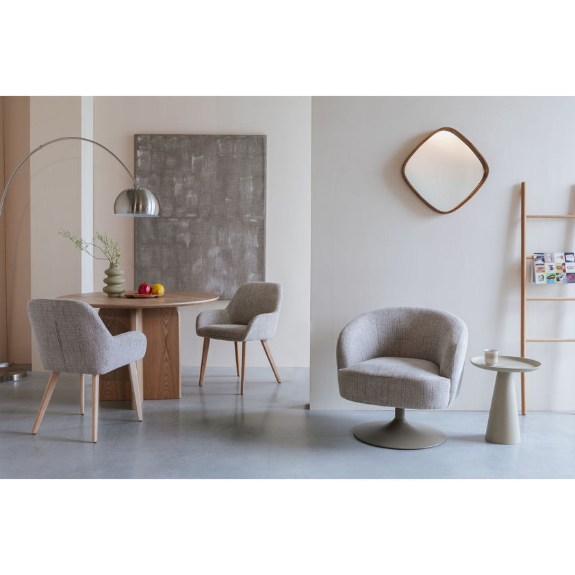 Loua Eetkamerstoel Beige/ Bruin