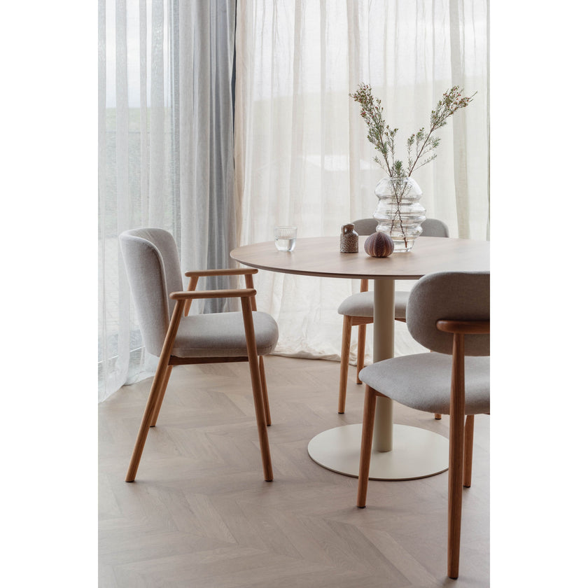 Steven Eettafel Rond Beige