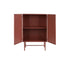 Davis Kast Metaal Bruin/ Rood