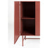 Davis Kast Metaal Bruin/ Rood