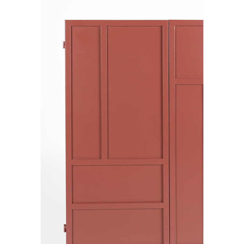 Davis Kast Metaal Bruin/ Rood