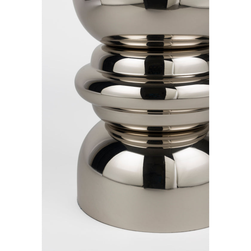 Kinga Bijzettafel Rond 29.50 cm Zilver