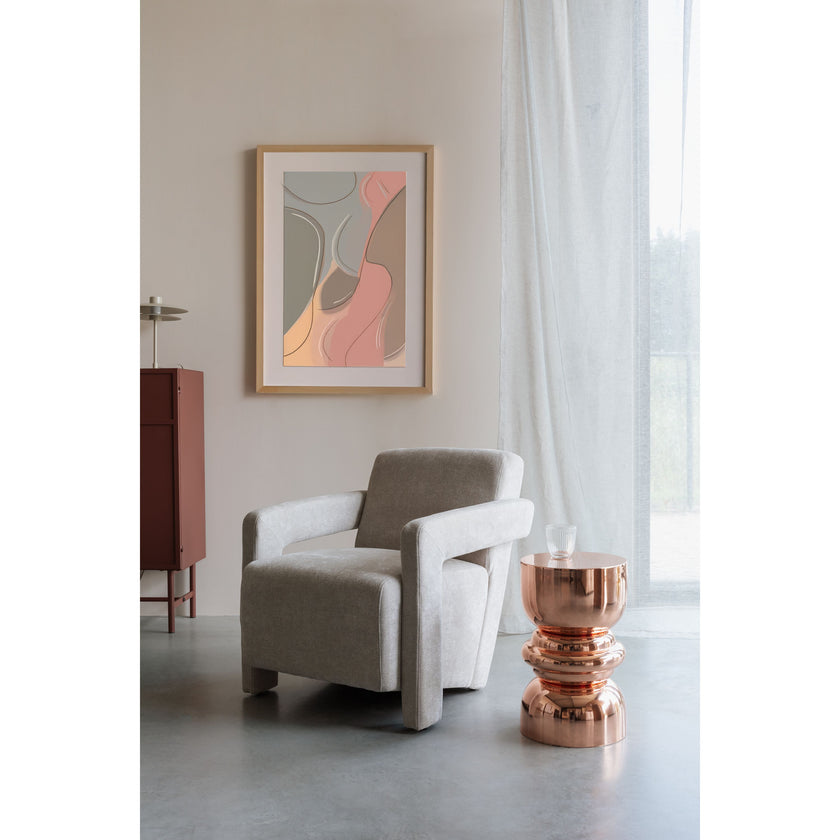 Kinga Bijzettafel Rond 29.50 cm Koper